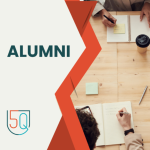 5Q Alumni logo — 6-week alumni coaching huddles to help you stay intentional, supported and on track in empowering the fullness of Christ to be released in the church.